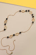 CLOVER BEAD STATION LONG NECKLACE | 25N405