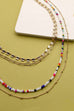 MULTI BEADED LAYER NECKLACE 25N375