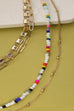 MULTI BEADED LAYER NECKLACE | 25N375