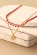 MINI HEART BEADED LAYER NECKLACE | 47N19624
