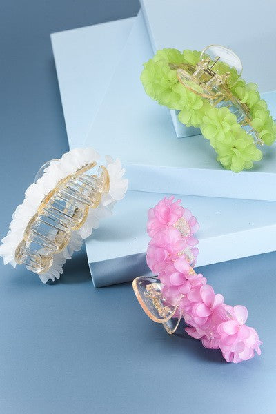 OVER SIZED ARTISTIC FLORAL HAIR CLAW CLIP | 40H454