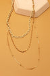 COLOR CHAIN MULTI LAYER NECKLACE | 25N456