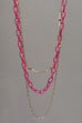 COLOR CHAIN MULTI LAYER NECKLACE | 25N464