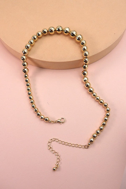 GRADUATED DISCO BEAD NECKLACE | 31N22276