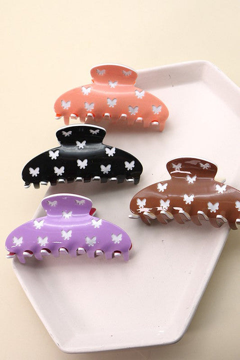 BUTTERFLY FRENCH LUXE HAIR CLAW CLIPS | 40H527