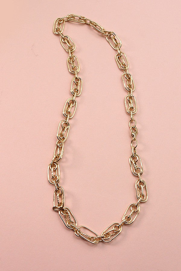 HANDMADE LINK IN LINK CHAIN NECKLACE | 25N535