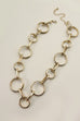HANDMADE CIRCLE LINK CHAIN NECKLACE | 25N540