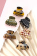 SMALL CELLULOSE TORTOISE HAIR CLAW CLIPS | 40H528