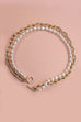 DOUBLE LAYER PEARL GOLD CHAIN NEKCLACE | 10N2120512