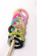 SPIRAL COIL TWO TONE HAIR TIES 6 COLOR ASSORTED | 40PT310