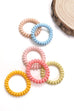 SPIRAL COIL PASTEL HAIR TIES COLOR ASSORTED (SET OF 6) | 40PT311