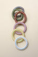 SPIRAL COIL BASIC HAIR TIES 6 COLOR ASSORTED | 40PT312