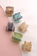 OPEN SQUARE CELLULOSE HAIR CLAW CLIP SET OF 6 | 40H513