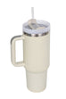 40oz STAINLESS STEEL TUMBLER HANDLE AND STRAW
