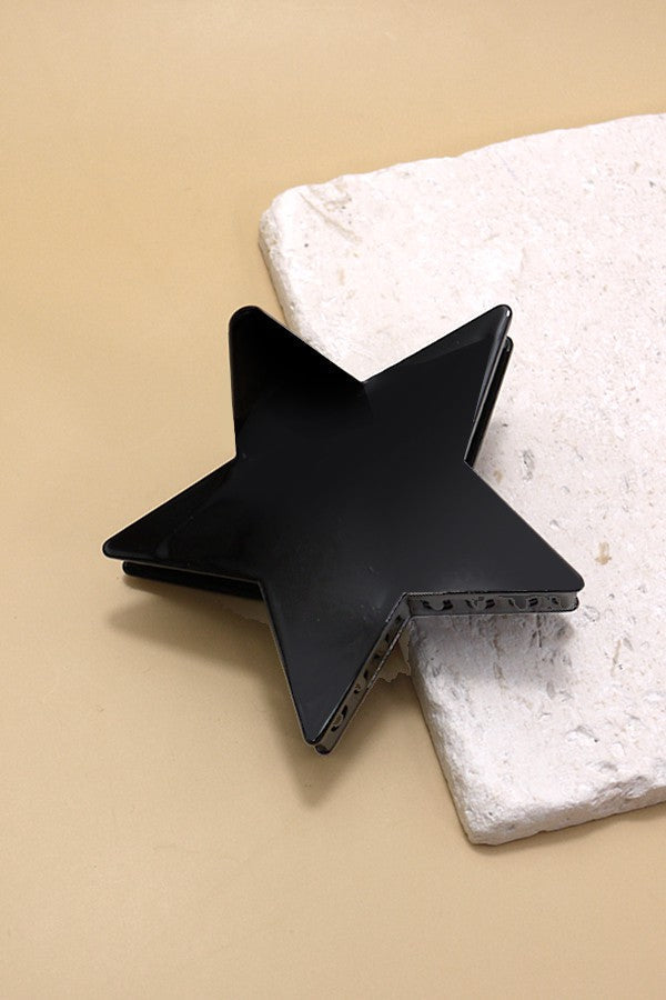 LARGE CELLULOSE STAR CLAW HAIR CLIP | 40H574