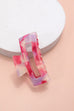 RECTANGLE COLORFUL CELLULOSE HAIR CLAW CLIP | 40H579