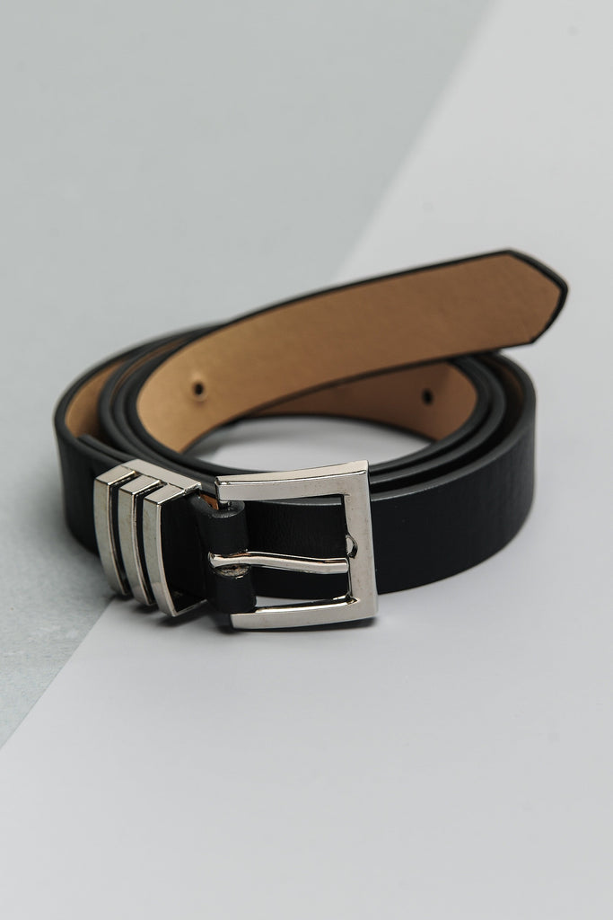 SQUARE BUCKLE LEATHER BELTS | 40BT616