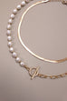MIX PEARL LINK CHAIN MULTI LAYER NECKLACE | 10N3032438