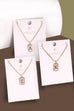 MONOGRAM INITIAL RECTANGLE PEARLY CHARM NECKLACE  | 80N181