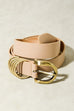 LEATHER ROUNDED BUCKLE BELTS | 40BT603